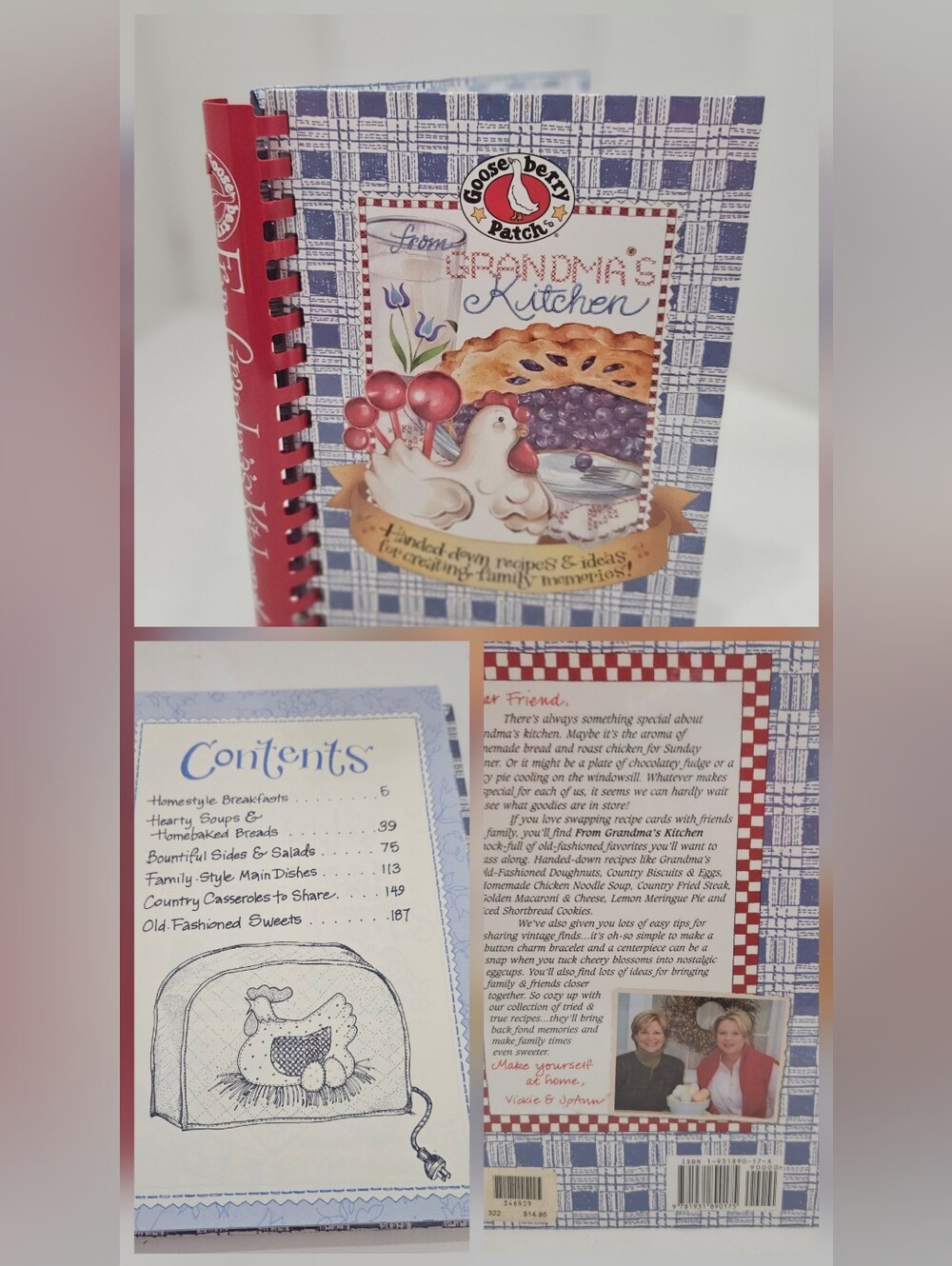 NEW Bundle 3 Gooseberry Patch Cookbooks Cracker Barrel Lot 1